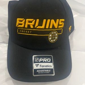 🏒Fanatics NHL Bruins, Adjustable OSFA, Black
